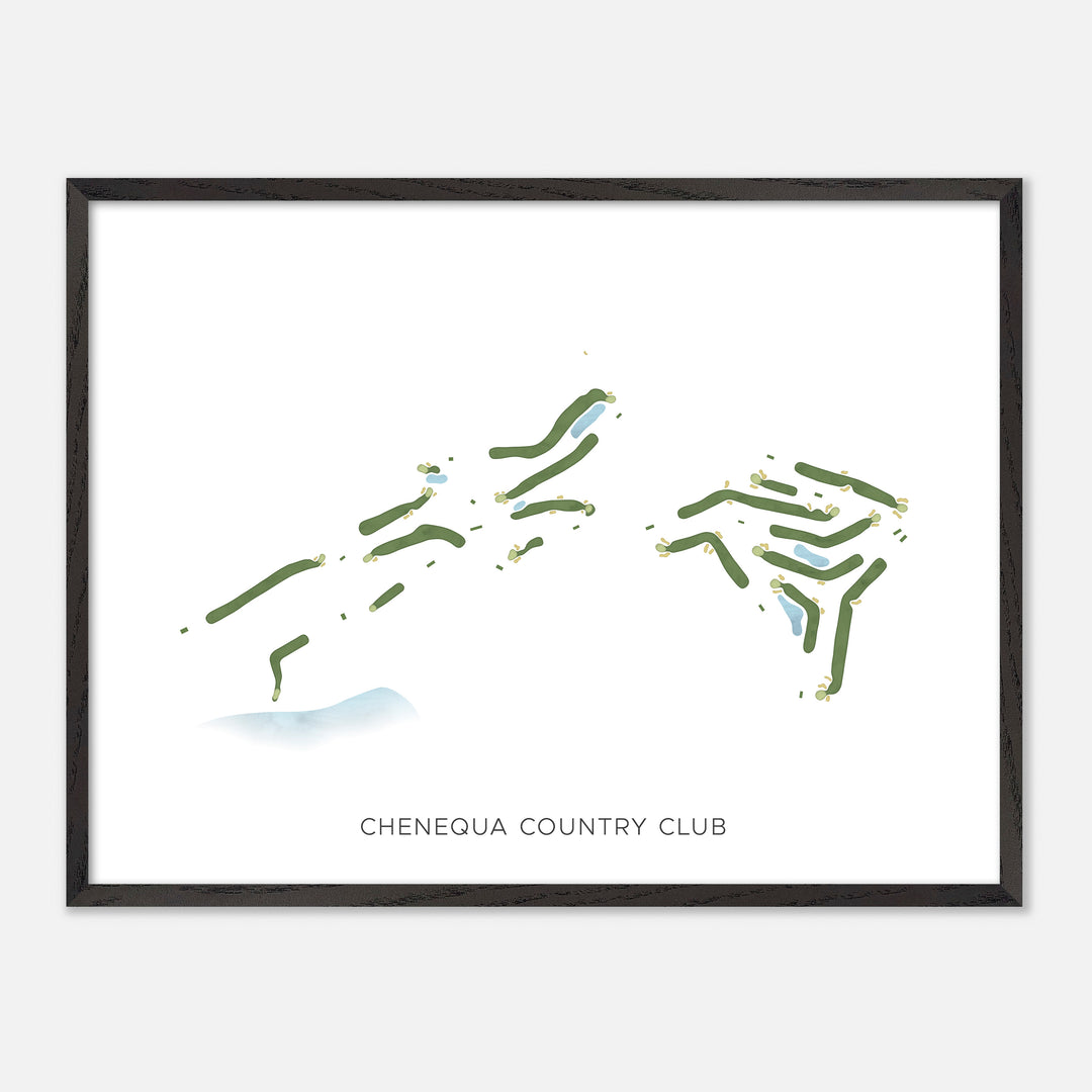 Print of Chenequa Country Club Modern Map