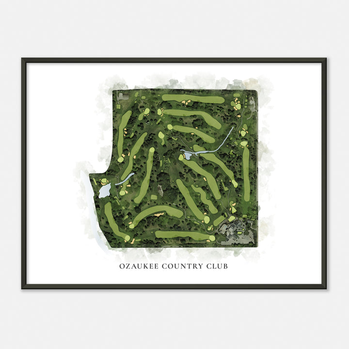 Print of Ozaukee Country Club Classic Map