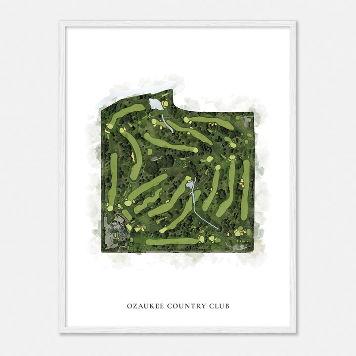 Print of Ozaukee Country Club Classic Map