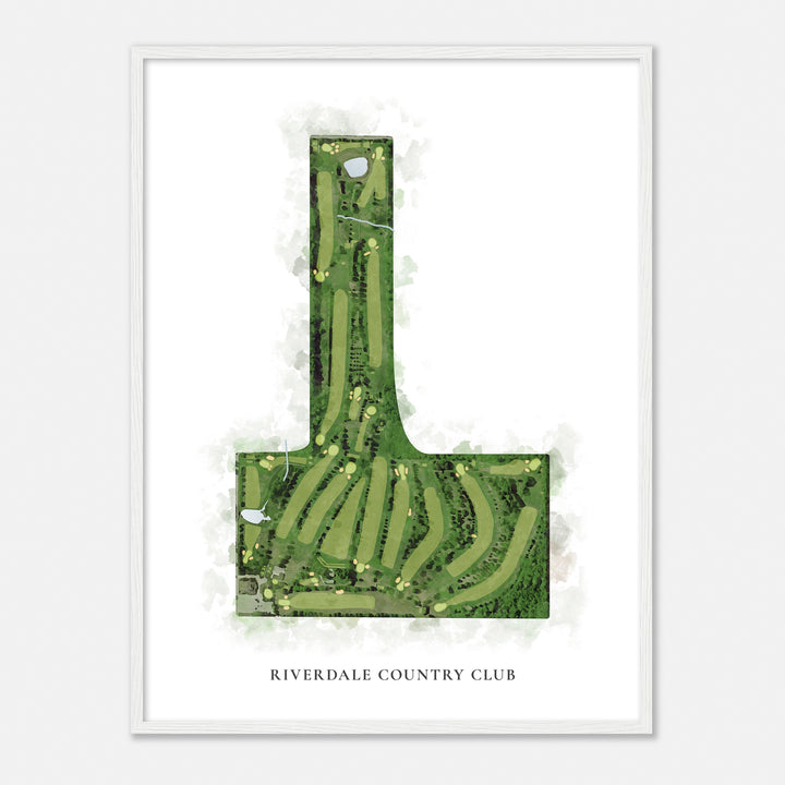 Print of Riverdale Country Club Classic Map