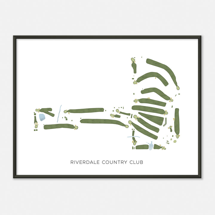 Print of Riverdale Country Club Modern Map