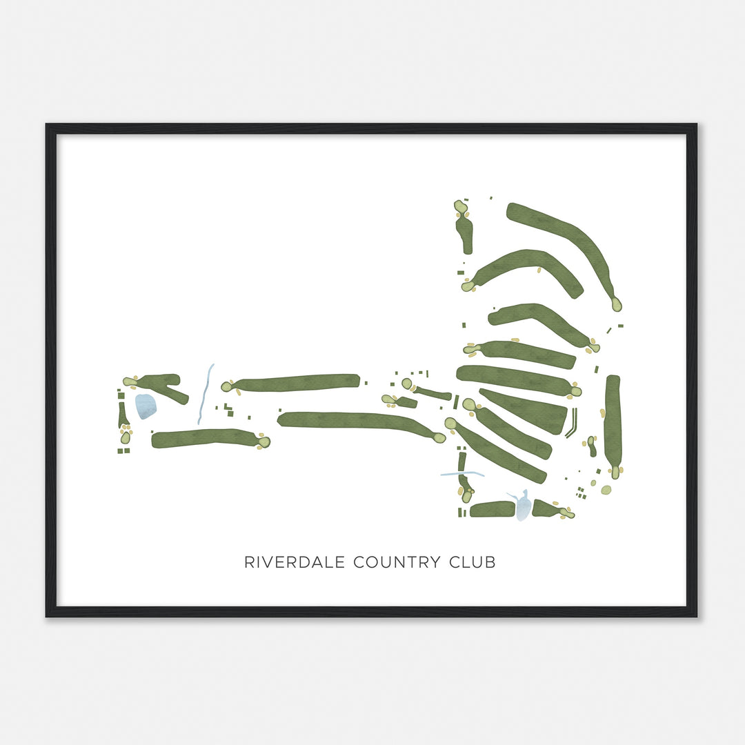 Print of Riverdale Country Club Modern Map