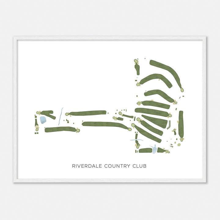 Print of Riverdale Country Club Modern Map