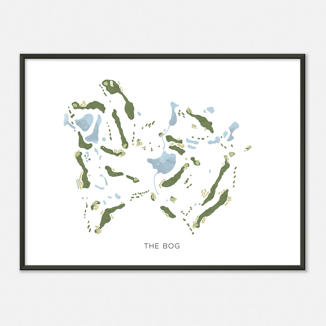 Print of The Bog Modern Map