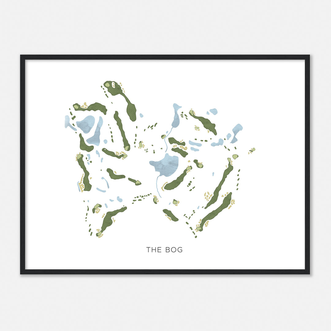 Print of The Bog Modern Map