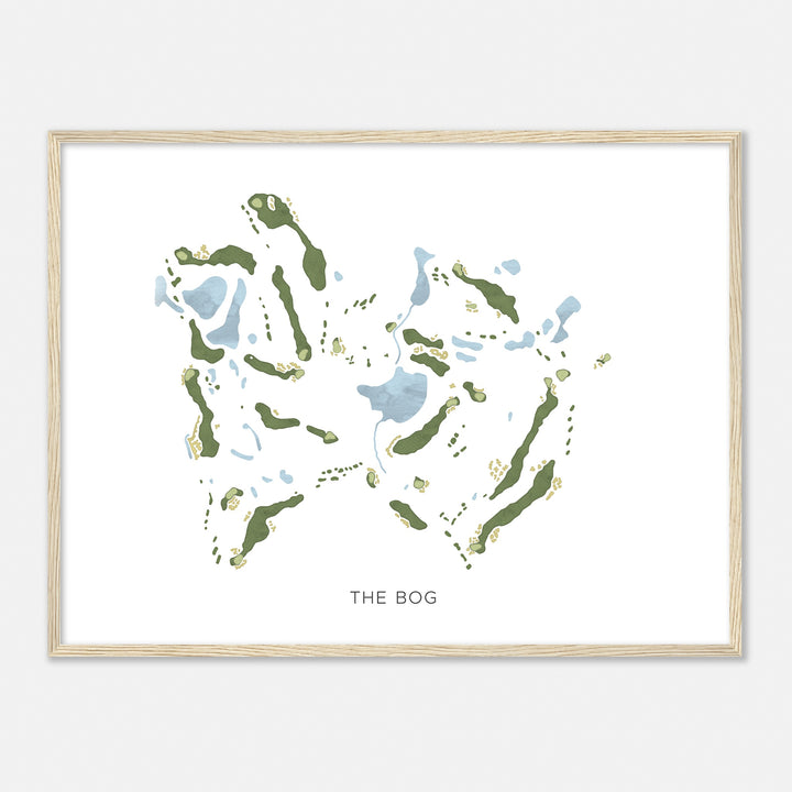 Print of The Bog Modern Map