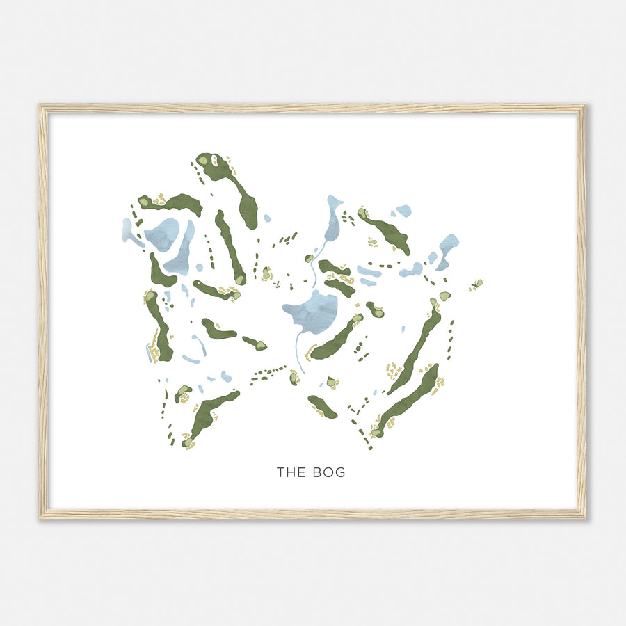 Print of The Bog Modern Map