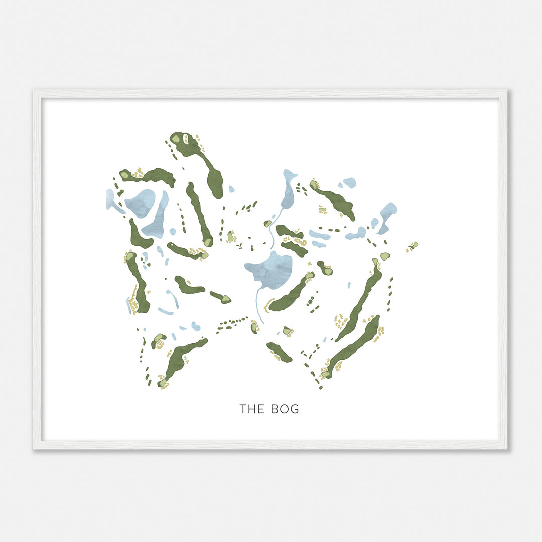 Print of The Bog Modern Map