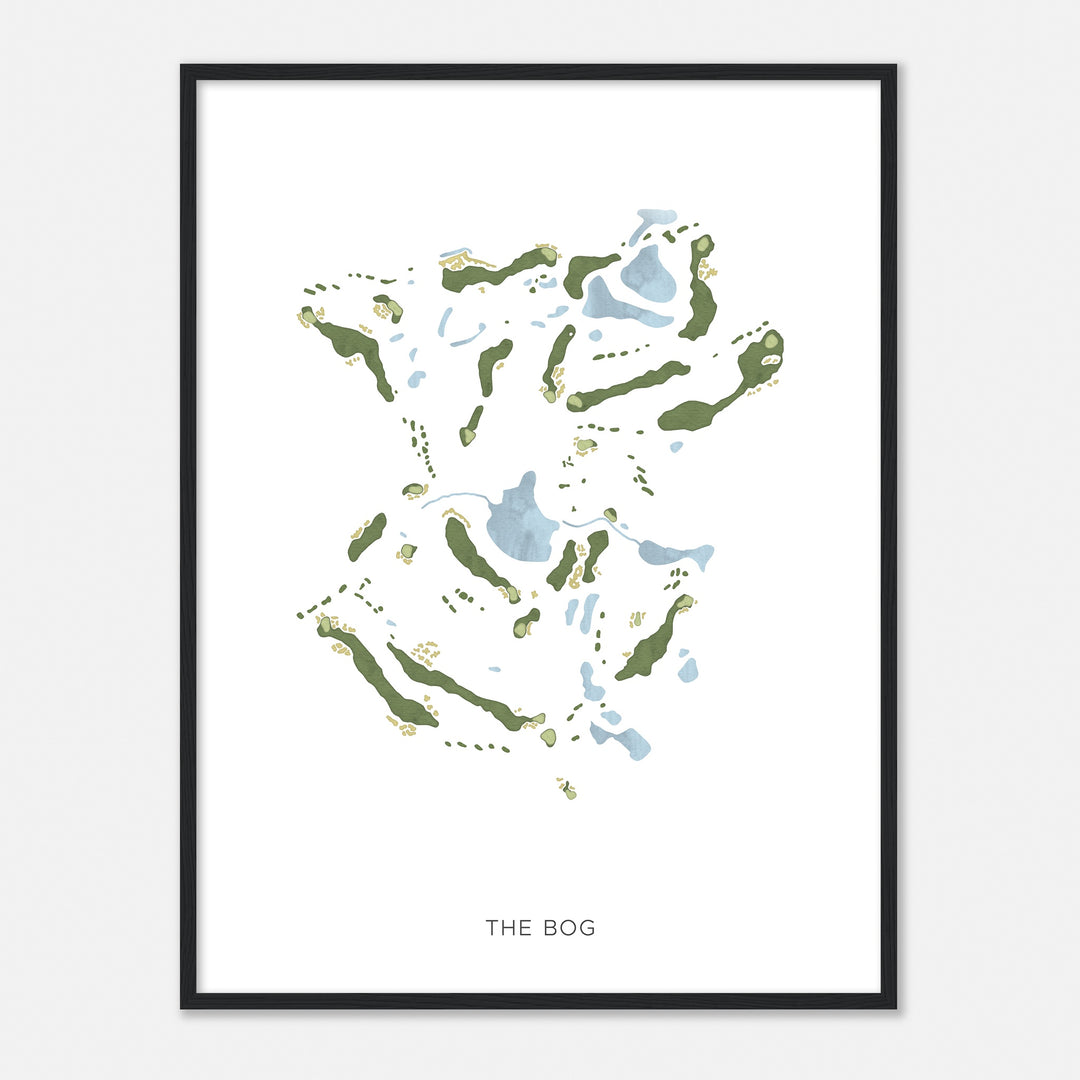 Print of The Bog Modern Map