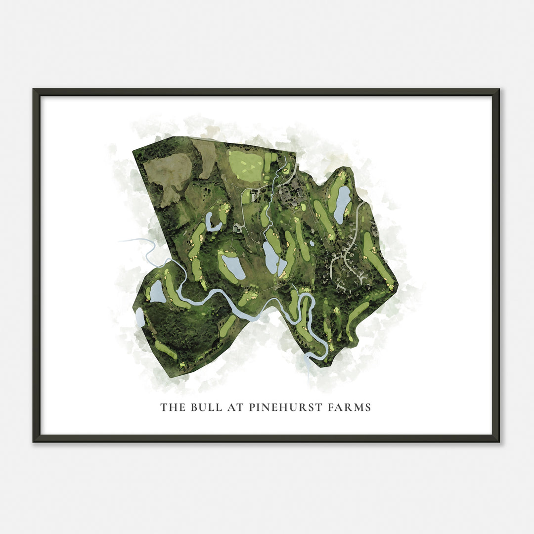 Print of The Bull At Pinehurst Farms Classic Map