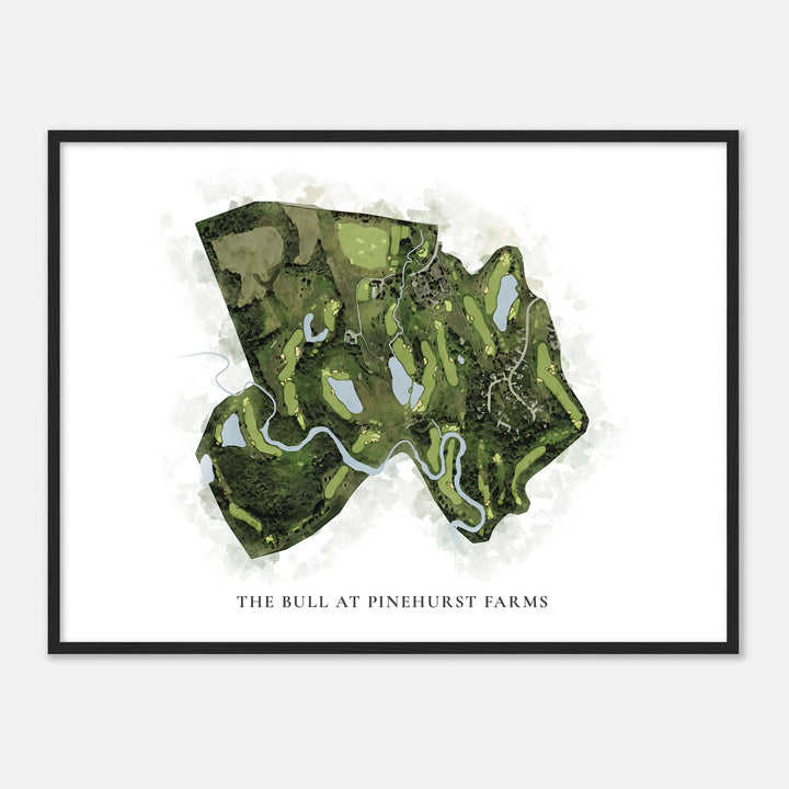 Print of The Bull At Pinehurst Farms Classic Map