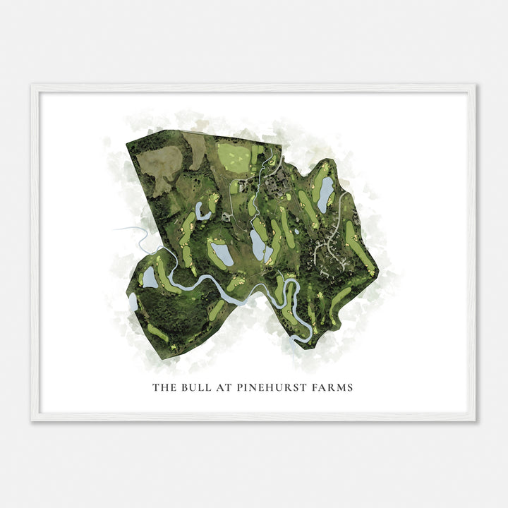 Print of The Bull At Pinehurst Farms Classic Map