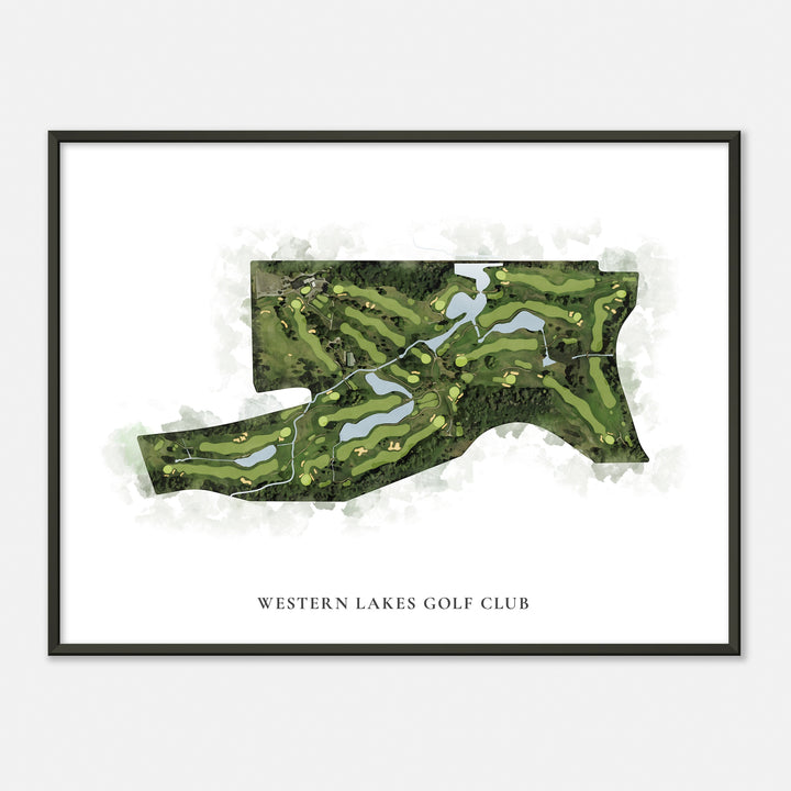 Print of Western Lakes Golf Club Classic Map