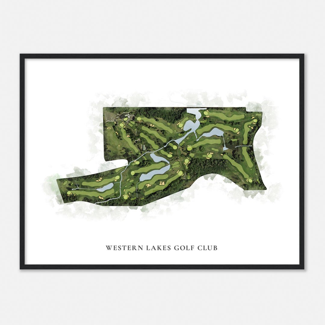 Print of Western Lakes Golf Club Classic Map