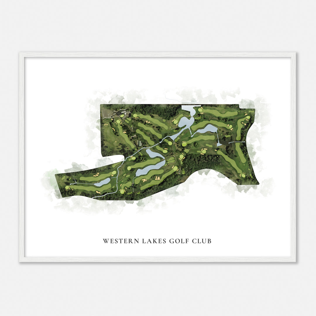 Print of Western Lakes Golf Club Classic Map