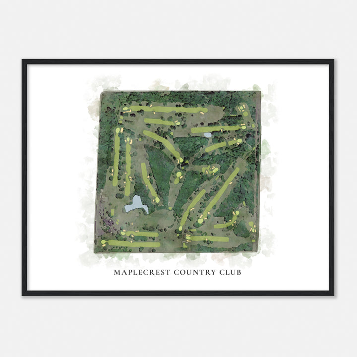 Print of Maplecrest Country Club Classic Map