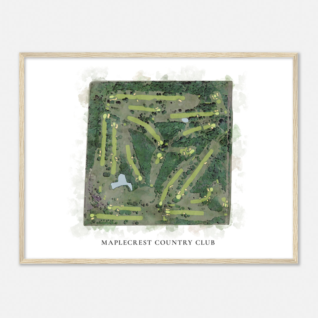 Print of Maplecrest Country Club Classic Map