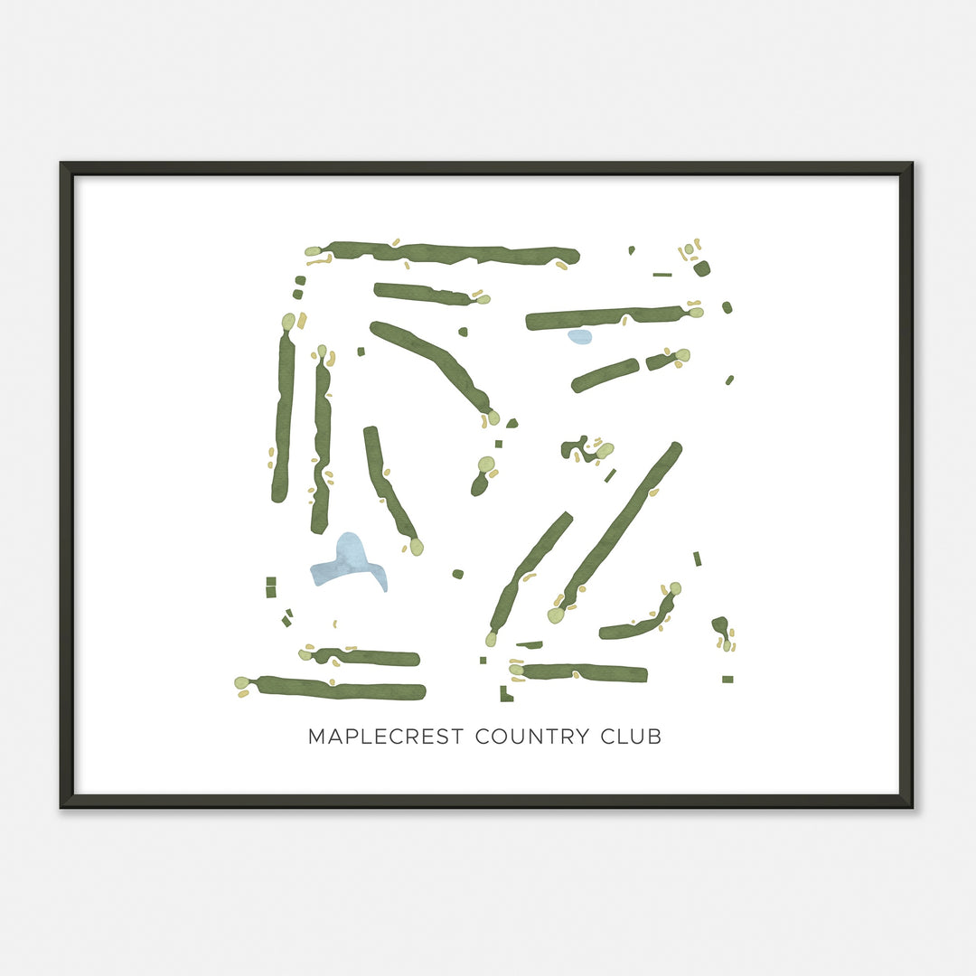 Print of Maplecrest Country Club Modern Map