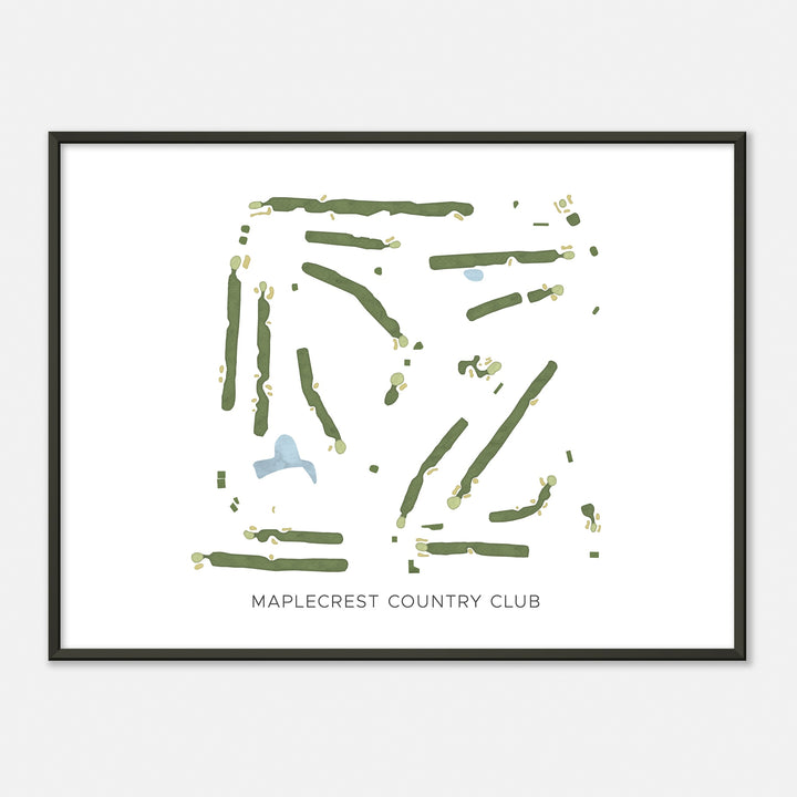 Print of Maplecrest Country Club Modern Map