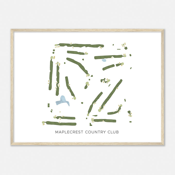 Print of Maplecrest Country Club Modern Map