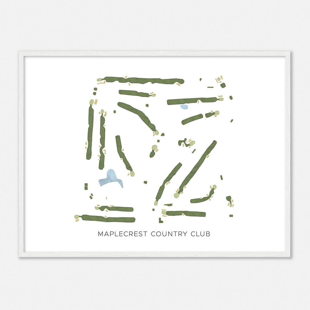 Print of Maplecrest Country Club Modern Map