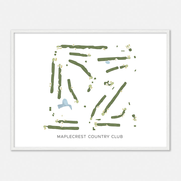 Print of Maplecrest Country Club Modern Map