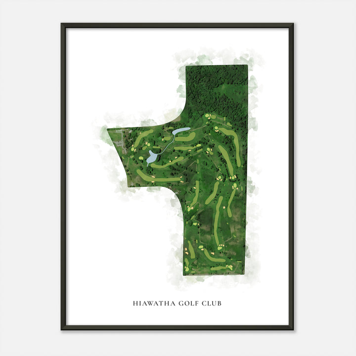 Print of Hiawatha Golf Club Classic Map