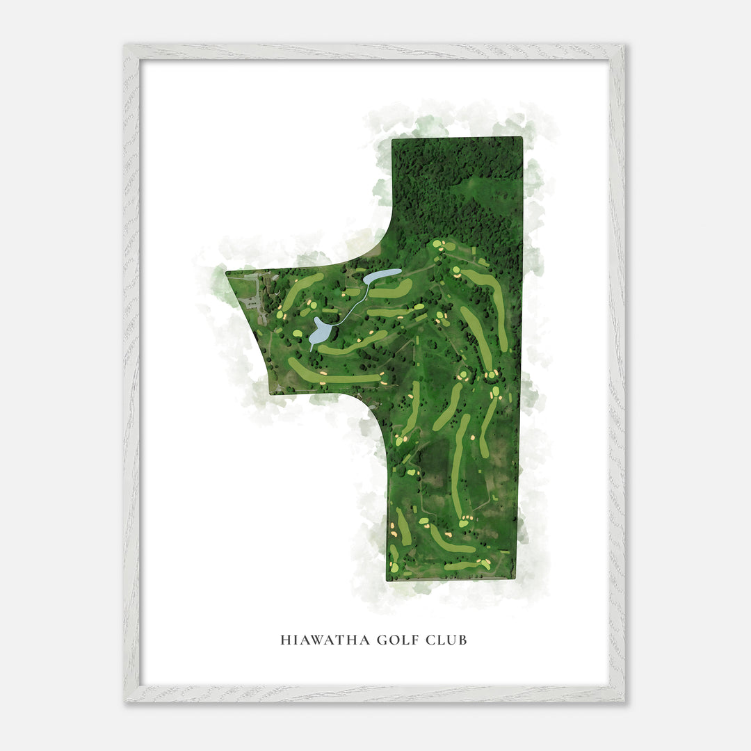 Print of Hiawatha Golf Club Classic Map