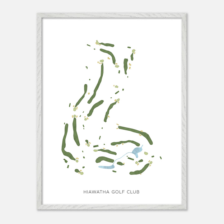 Print of Hiawatha Golf Club Modern Map
