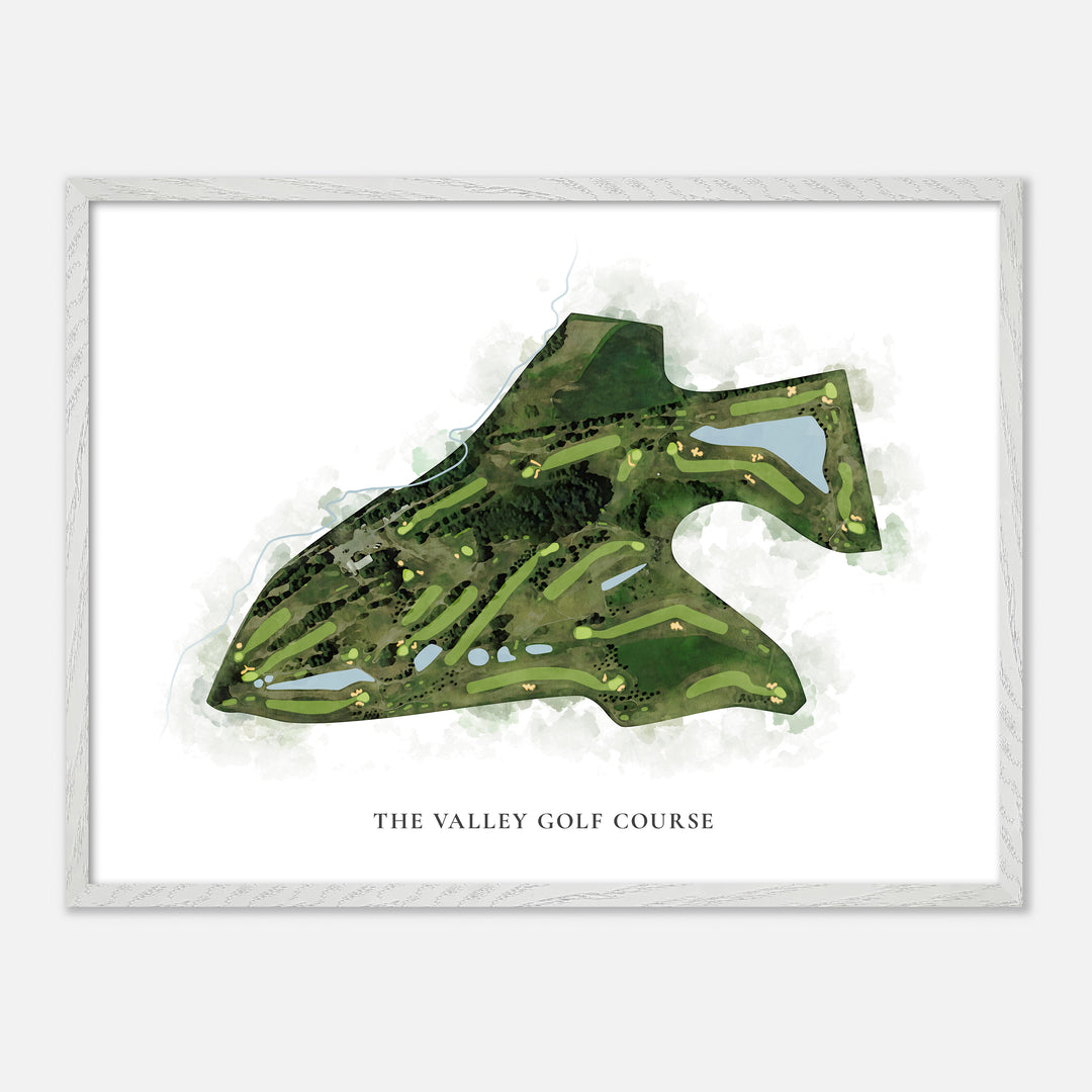 Print of The Valley Golf Course Classic Map