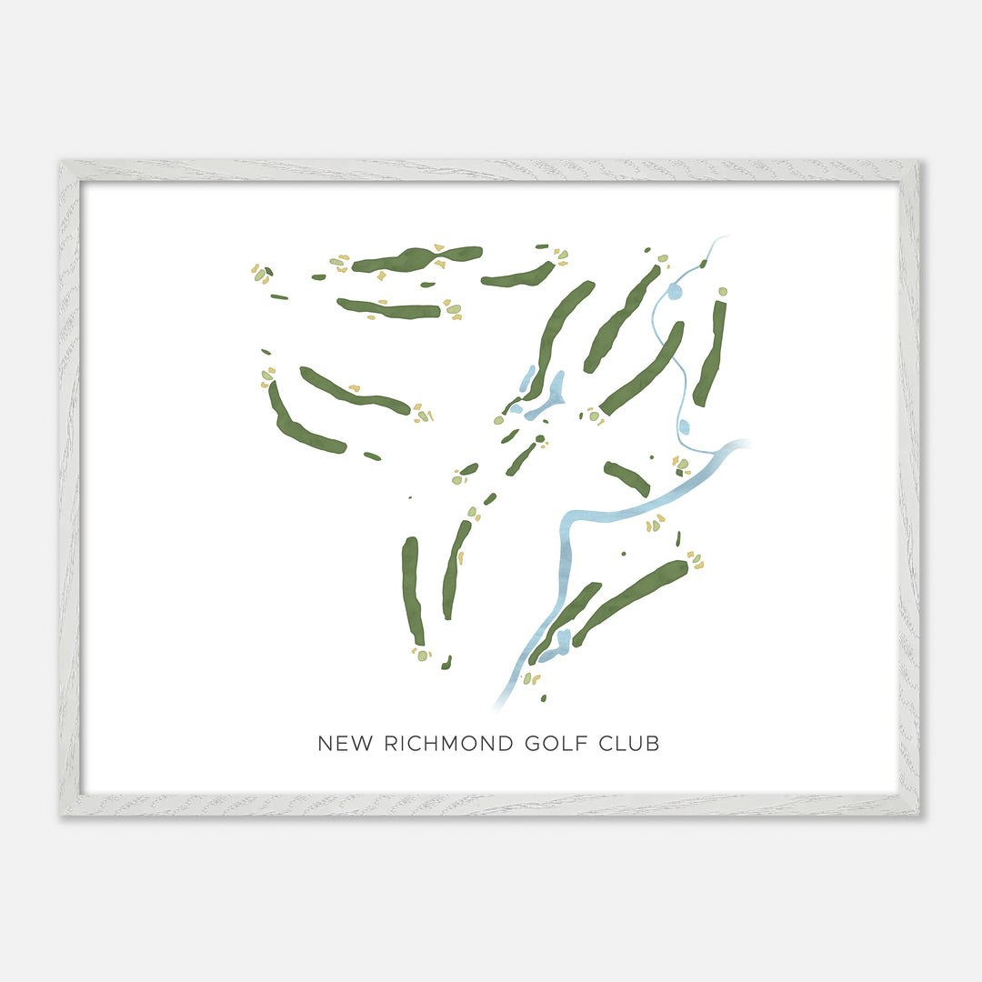 Print of New Richmond Golf Club Modern Map