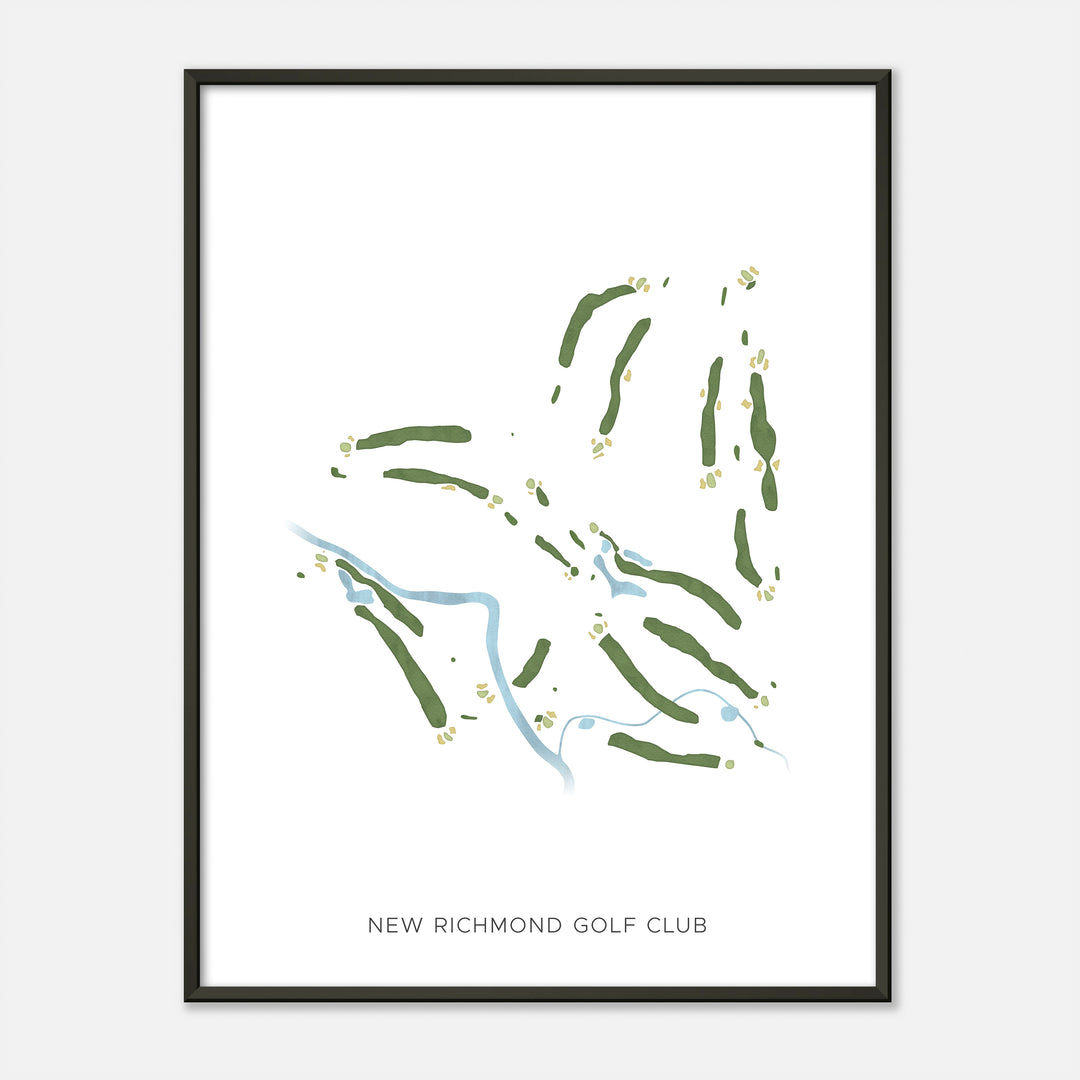 Print of New Richmond Golf Club Modern Map