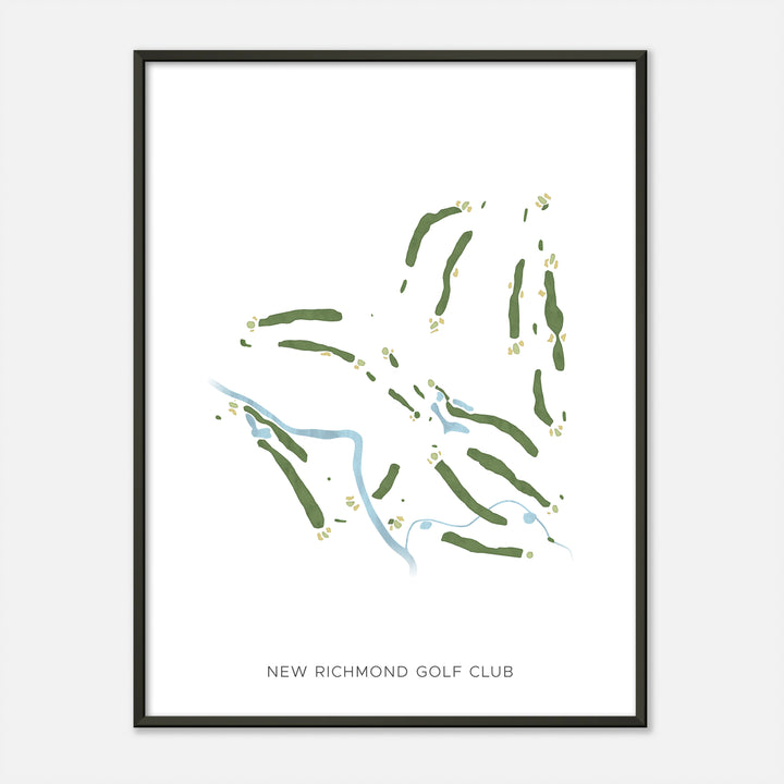 Print of New Richmond Golf Club Modern Map