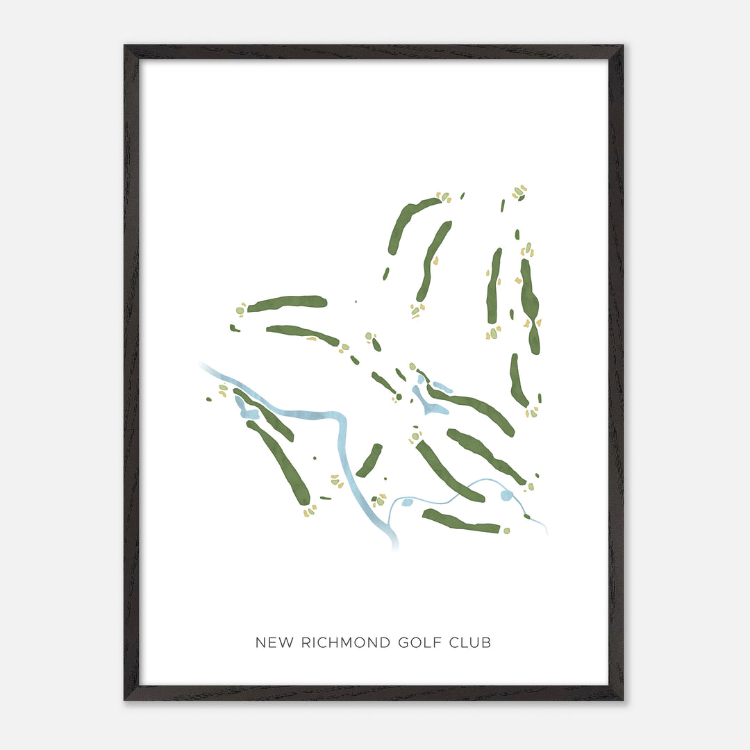 Print of New Richmond Golf Club Modern Map