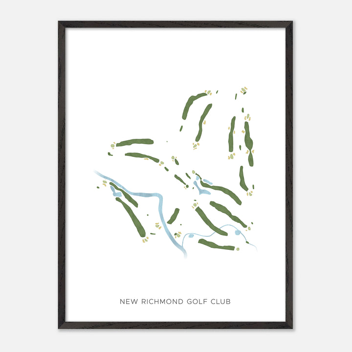 Print of New Richmond Golf Club Modern Map