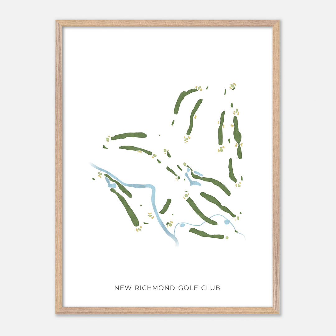 Print of New Richmond Golf Club Modern Map