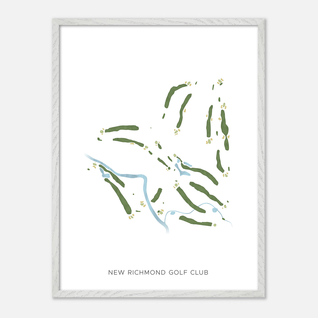 Print of New Richmond Golf Club Modern Map