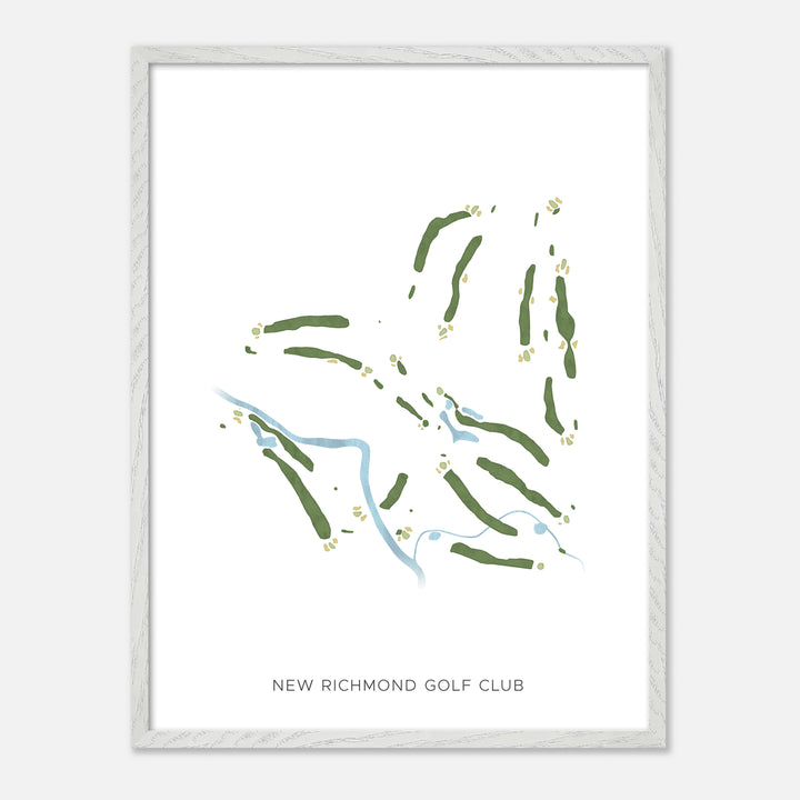 Print of New Richmond Golf Club Modern Map