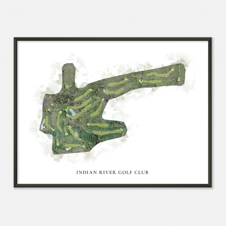 Print of Indian River Golf Club Classic Map