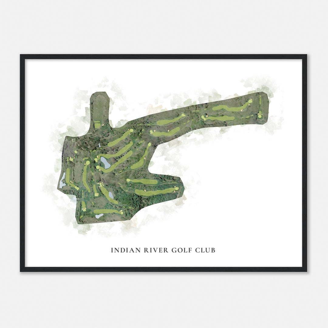 Print of Indian River Golf Club Classic Map