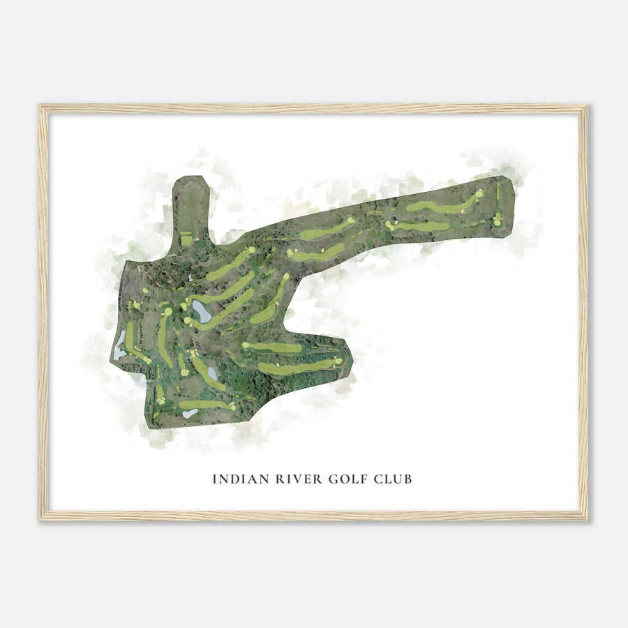 Print of Indian River Golf Club Classic Map