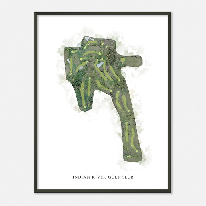 Print of Indian River Golf Club Classic Map
