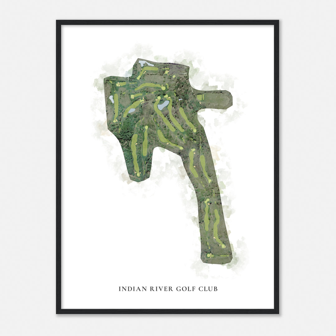 Print of Indian River Golf Club Classic Map