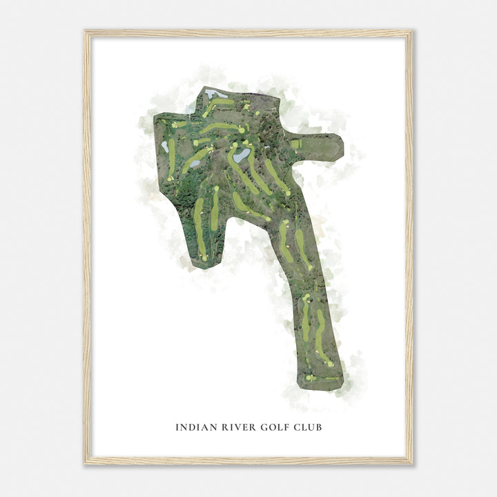 Print of Indian River Golf Club Classic Map