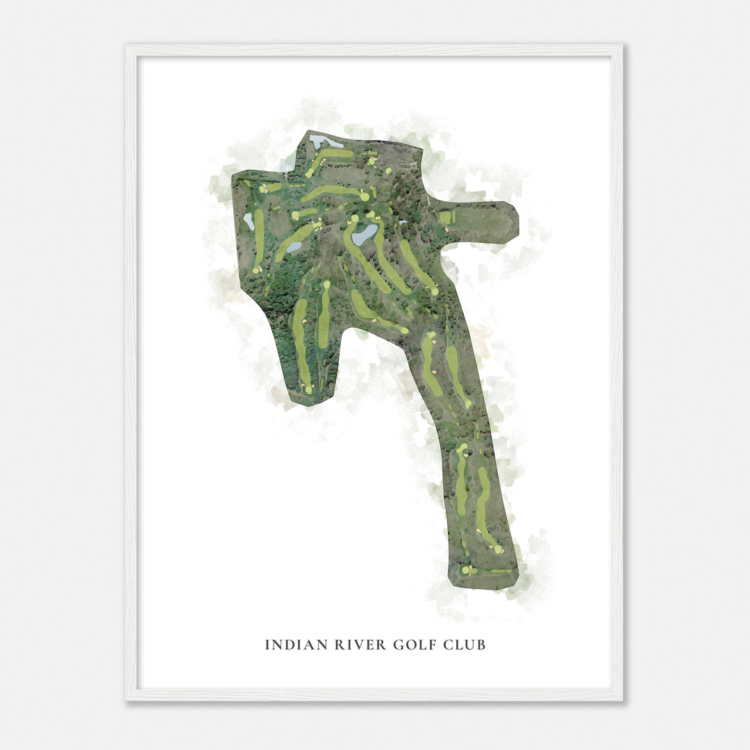 Print of Indian River Golf Club Classic Map