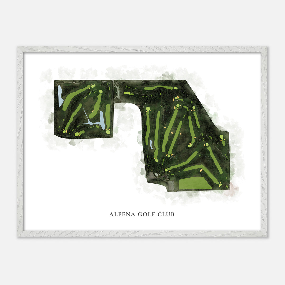 Print of Alpena Golf Club Classic Map