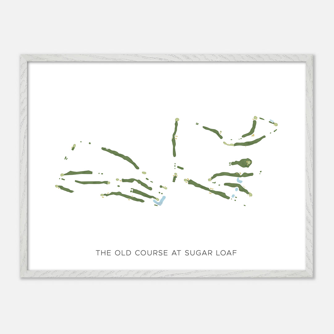 Print of The Old Course At Sugar Loaf Modern Map
