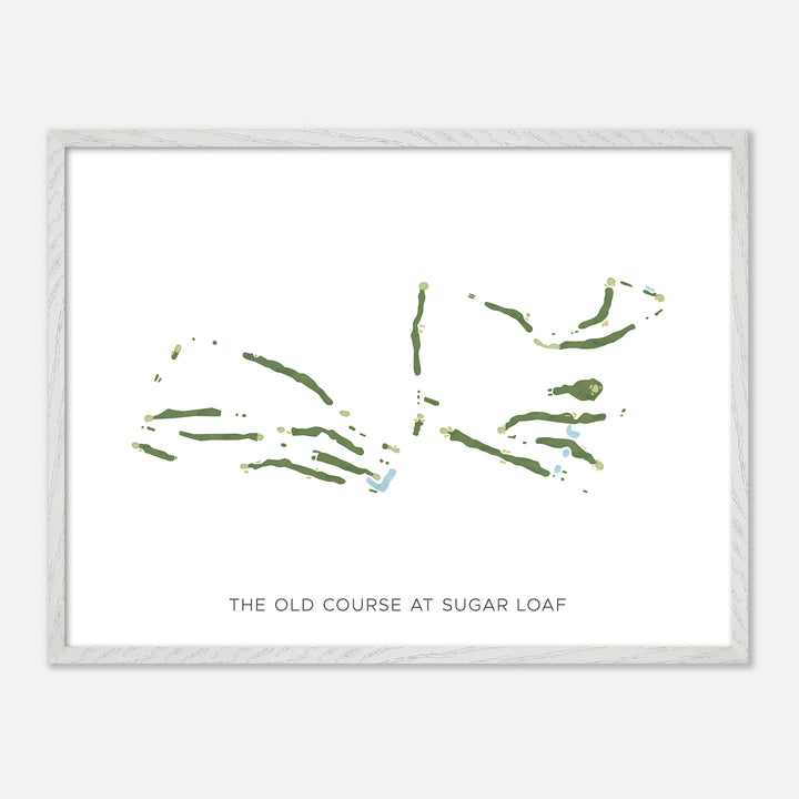 Print of The Old Course At Sugar Loaf Modern Map