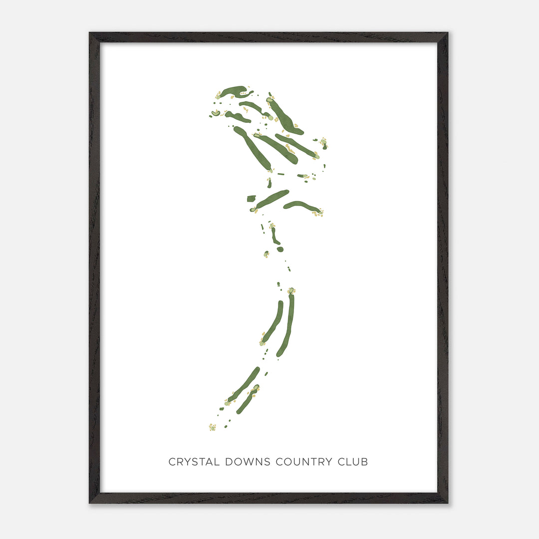 Print of Crystal Downs Country Club Modern Map