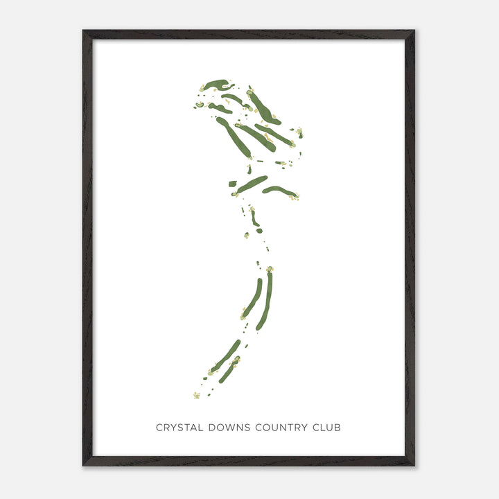 Print of Crystal Downs Country Club Modern Map